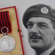 Flight Sergeant Ernest Evans won the George Medal for his bravery in 1954.