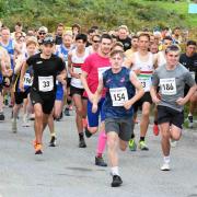 Runners at the start of the last in the series of three Poppit 5k races