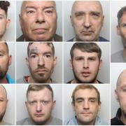 The criminals locked up from around west Wales in August.