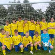 Kilgetty Under 14s are pictured in their Puffin Cottage Holidays-sponsored kit.