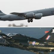 A Boeing KC 135 and a Hawk will be taking part in the fly-past.
