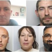 Jamie Langridge, Lee Lawton, Zamurd Hussain, Lynne Leyson, and Gary Blount have been jailed recently.