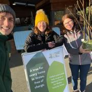 The Folly Farm team distributed some 2,000 free saplings as part of the My Tree, Our Forest project.