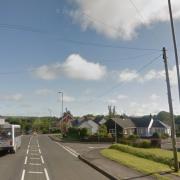 He was stopped in Blaenffos, near Crymych