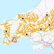 A severe flood warning and eight flood alerts have been issued by NRW.