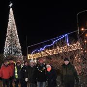 Saundersfoot switched on its Christmas lights last night.