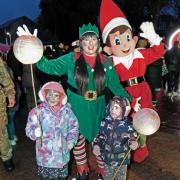 Sparkle the Elf and friend joined youngsters in the celebrations.
