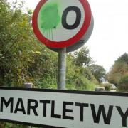 One of the vandalised 20mph signs in Pembrokeshire. Picture: LDR service.