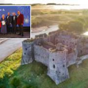 Staff from Carew Castle and Tidal Mill celebrated two wins at this year’s Croeso Awards.