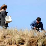 Filming the Dobby burial scene at Freshwater West for Harry Potter and the Deathly Hallows Part 1