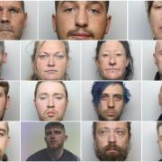 The mugshots of some of the criminals who received the longest sentences in the second half of 2023.