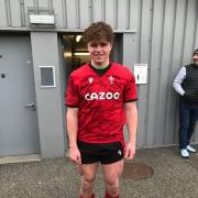 Macs Page (pictured in his Wales U18 kit) has been chosen for the Wales U20 squad for the 2024 Six