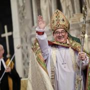 Newly enthroned Bishop of St Davids, Dorrien Davies