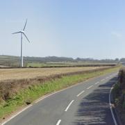 A scheme to replace a wind turbine with one nearly 100 foot higher was refused by Pembrokeshire planners.