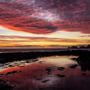 Western Telegraph Camera Club member Jason Davies shot this spectacular sunset at Penycwm beach.