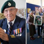 Ted Owens' medals, dagger and beret are presented to the Pembroke Dock Heritage Centre.