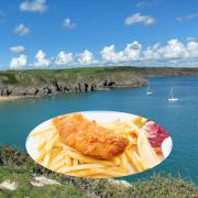 Barafundle beach in Pembrokeshire has been named one of the best beaches for fish and chips this Easter weekend