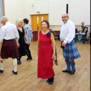 Scottish Country Dancers at a recent event in Whitland.