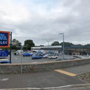The two men admitted shoplifting from Aldi in Pembroke Dock.