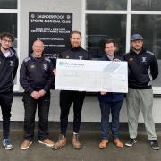 Saundersfoot Cricket Club received the donation from Persimmon Homes