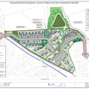 The proposed 52-home development at Roch, Pembrokeshire. Picture: Pembrokeshire County Council