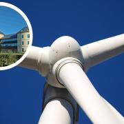 The Rhosygilwen turbine application was decided by all councillors at County Hall. Pictures: