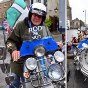 Colourful characters and gleaming machines at the Welsh National Scooter Rally in Tenby at the weekend.
