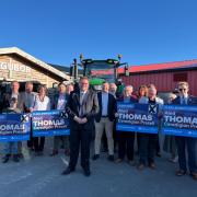 Conservative candidate for the new Ceredigion Preseli Westminster seat Aled Thomas has officially launched his campaign. Picture: Aled Thomas.