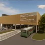An image of the ‘value engineered’ Haverfordwest transport interchange. Picture: Pembrokeshire County Council webcast