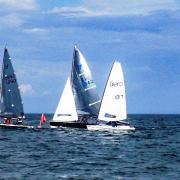 Although cruiser racing was cancelled, the dinghy racing went ahead