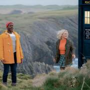 Dr Who (Ncuti Gatwa) and Ruby Sunday (Millie Gibson) are joined by the Tardis on the Pembrokeshire Coast Path.