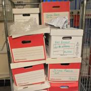 Documents allegedly containing confidential patient information were photographed inside a disused section of St Cadoc's Hospital