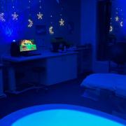The maternity unit at The Grange features comfortable birthing rooms designed to help women feel relaxed during labour