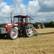 SKILL AND PRECISION: Ploughing demonstrations went on throughout the day. PICTURE: Western Telegraph (9636589)