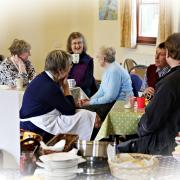 The community cafe offers hot drinks and home baked goods every Friday.