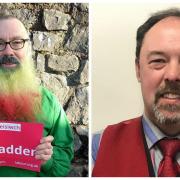 Phil McFadden and Terry Judkins are contesting Pembroke Dock’s Market Ward seat, made vacant, following the resignation late last year of then-then mayor Cllr Jane McNaughton.