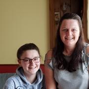 Mum and daughter Melanie and Tamzin Caudwell are helping The Little Princess Trust with their charity haircuts on Friday..