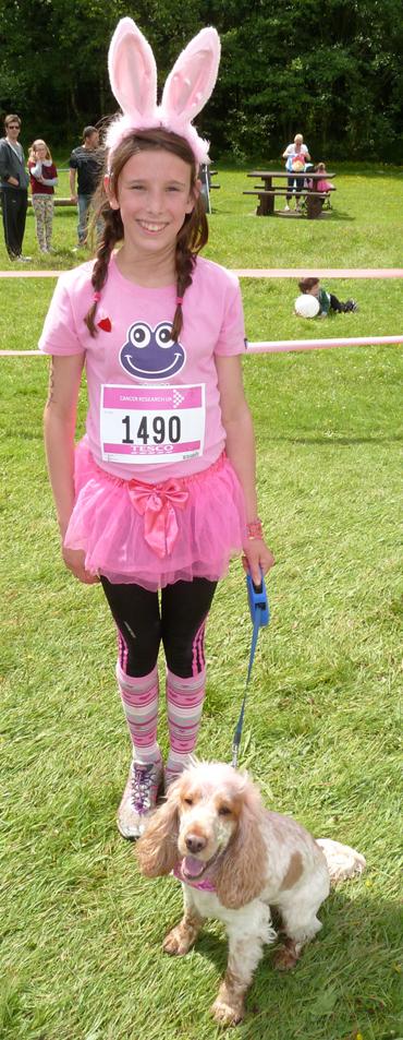 Thousands of women and children of all ages joined this year's Race for Life event at Scolton Manor, near Haverfordwest.