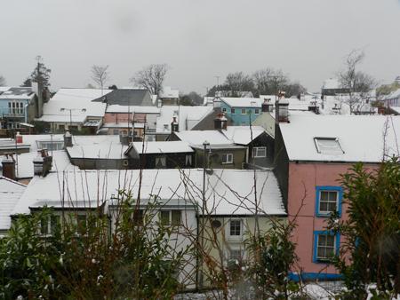 Rooftops in Narberth.