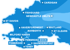 Western Telegraph: pemb homes map
