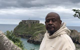 Forrest Whittaker took time out of his Netflix filming schedule to visit Tenby
