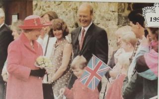 The Queen at Solva Harbour in 1995. Picture: Western Telegraph archives