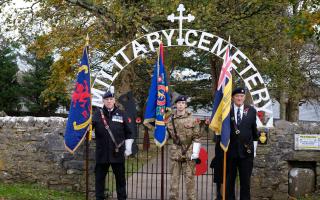 An Armistice Day service was held at Pembroke Dock's military cemetery