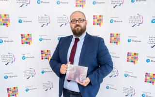 David Jones was given the gold award for his work with young people with additional needs