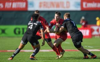 Ryan Conbeer (pictured playing for Wales 7s) has left the Scarlets