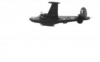 A 1961 Shackleton fly-past in Pembrokeshire.
