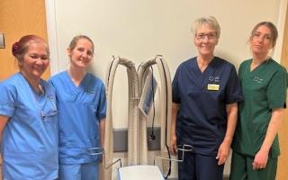 The new scalp cooler means there are now three in use at the hospital
