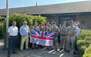 Castlemartin Training Area flies the Armed Forces Day flag