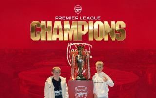 Pembrokeshire social media stars Hunter and Braxton's journey has taken them all the way to the Emirates Stadium