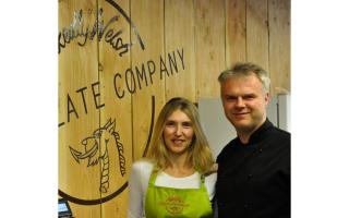 Karen and Mark Owen, co-founders of Wickedly Welsh Chocolate.